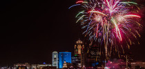 Iowa Fireworks Bill Passes Senate Committee Fireworks over Des Moines, Iowa